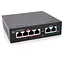 POE коммутатор Merlion BTD6004 4xPOE 10/100 + 2 RJ45 10/100 встроенный блок питания 52V 1.05A - миниатюра 1