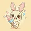 Картина за номерами Солодкий день зайчика 15617-AC 30х30 см - мініатюра 1