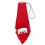 Новорічна краватка з фігуркою "Сніговик" Bambi HH-2(Red) на гумці - мініатюра 1