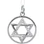 Серебряная подвеска Silvex 925 "Звезда Давида" с фианитами. П2Ф/310 - миниатюра 1