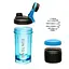 Шейкер спортивний з контейнером Casno 600 мл KXN-1199 з вінчиком Синій (KXN-1199_Blue) - мініатюра 2