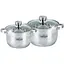 Набір каструль із 4 предметів Bohmann з нержавіючої сталі BH-04-275 Ø18см Ø20см Сірий - мініатюра 1