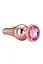 Анальная пробка Gleaming Love Gold Pleasure Plug S, 9 см (розовый) - миниатюра 3