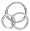 Набор эрекционных колец You2Toys Metallic Cock Ring Set 3 шт. серебристый - миниатюра 10