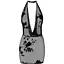 Платье Noir Handmade F313 Mythos Mini fLocked mesh dress With jewelry rhinestOne chain - S - миниатюра 1