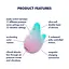 Вакуумний стимулятор клітора з вібрацією Satisfyer Mermaid Vibes м'ятний - мініатюра 9