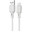 Кабель Hoco Micro USB Assistant silicone charging data cable X101 1 м 2.4A - мініатюра 1