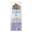 Набір пензлів Синтетика плоска закруглена, довга ручка (9 шт), 6604ESSET - мініатюра 1