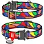 Нашийник для собак Waudog Nylon нейлоновий c QR паспортом, малюнок Вітраж, металева пряжка-фастекс, L, Ш 25 мм, Дов 31-49 см - мініатюра 1