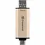 Флеш-накопичувач Transcend USB 256GB JetFlash 930 Gold-Black USB 3.2/Type-C (TS256GJF930C) - мініатюра 5