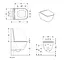 Унитаз подвесной Geberit Smyle Square Rimfree 500.685.01.1 с сидением Soft Close Sandwich, Белый - миниатюра 2