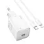 МЗП Hoco N40 Mighty PD20W (1USB-C) + кабель Type-C to Lightning White - мініатюра 3