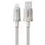 Дата кабель Baseus Titanium Alloy Fast Charging USB to Lightning 2.4A (1m) (P10378102) Galaxy Titanium Gold - мініатюра 1