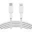 Кабель Belkin USB-С - Lightning, BRAIDED[2m, white] - миниатюра 1
