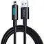 Кабель Baseus Lit Button-Control Fast Charging Data Cable USB-A to iP 2.4A 2 м Чорний - мініатюра 1