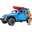 Игровой набор Bruder Автомобиль Jeep Wrangler Rubicon Unlimited с каяком и фигуркой 1:16 (02529) - миниатюра 1