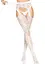 Чулки Leg Avenue Heart net suspender hose White One size - миниатюра 5