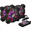 Вентилятор 120 мм Frime набір RGB-вентиляторів + Fun hub + ДК Frime Iris Flicker KIT 1200 ±10% об/хв живлення 6pin - мініатюра 1