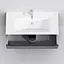 Тумба з умивальником AM.PM Hit 100 см графіт матовий M93A-FSX01002-WC01002GM38 Графіт - мініатюра 9