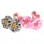Дитяча резинка для волосся з квіточками 0108-332, 10 пар - мініатюра 2