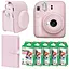 Набор камера Fujifilm Instax Mini 12, Фотобумага 50 шт, Чехол, Фотоальбом 108 фото Розовый - миниатюра 1