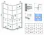 Душевая кабина Rea Molier 2 90x90 black REA-K8538 + REA-K8538, Черный матовый, Универсальная, прозрачная - миниатюра 4