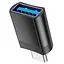 Адаптер переходник Hoco UA17 Type-C to USB 3.0 F черный - миниатюра 5