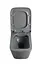Унитаз подвесной Mixxus Premium Quadro-0305-R gray 510x350x345 мм Rimless MP6656, Графит - миниатюра 8