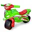 Мотоцикл - толокар Doloni Toys з музичним кермом Поліція, салатовий - мініатюра 1