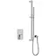 Душова система Kohlman Saxo chrome + BOX прихованого монтажу QW220SSP3, Хром - мініатюра 1