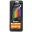Набір шестигранних ключів Bradas з кулястим наконечником HX 1,5- 10 мм 9 шт подовжені, (DIY-HKB62-EL/BOX) - мініатюра 1