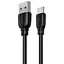 Кабель Remax Suji Pro USB 2.0 to Type-C 2.4A 1 м чорний (RC -138a-b) - мініатюра 1