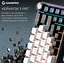 Клавиатура беспроводная игровая механическая GamePro MK-210-B Pro Black-White QLAB Orange Switches Hot-Swap - миниатюра 7