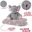 Плед Perletti Toys Allie Elephant с мягкой игрушкой 120x80 см серый/розовый (P13068) - миниатюра 3
