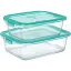 Набор контейнеров Luminarc KEEP'N BOX прямоугольных 820 мл + 1220 мл ударопрочное стекло (P5506) - миниатюра 1