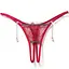 Стрінги з відкритим доступом спокусливий вибір XS/S червоний - мініатюра 1
