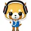 Ігрова фігурка Funko Pop! Sanrio Aggretsuko в навушниках (80392) - мініатюра 1