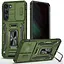 Ударостійкий чохол Camshield Army Ring для Samsung Galaxy S21 FE Оливковий / Army Green - мініатюра 1