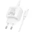 МЗП Hoco CS54A Surplus PD20W+QC3.0 (1USB-A/1C) + Type-C to Lightning White - мініатюра 7