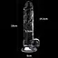 Фалоімітатор Flawless Clear Dildo 7.5' 19 см прозорий - мініатюра 8