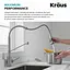 Змішувач для кухні Kraus Bolden KPF-1610MBSB Чорний - мініатюра 5