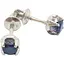 Срібні сережки Агні Крижинка з сапфіром. 2619/9Р-SPH - мініатюра 1