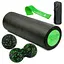 Набір для масажу та йоги PowerPlay PP_4094 EPP (Ролик 30*15 + 2-ва мячі) Green + гумка 5.5 кг (PP_4094_Green) - мініатюра 1