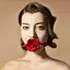 Роскошный кляп в виде розы Zalo - Rose Ball Gag, двойное использование - миниатюра 6