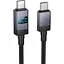 Кабель Hoco X118 Generous 60W charging data cable with display Type-C to Type-C Чорний - мініатюра 1