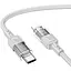 Кабель Hoco Type-C to Lightning Spirit PD transparent charging data cable U129 27W 1.2 м Grey - мініатюра 1