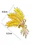 Брошь Колосья пшеницы три колоска брошь-булавка символ Украины желтая - миниатюра 2