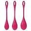 Набір вагінальних кульок Satisfyer Yoni Power 1, 3 шт., червоний - мініатюра 1