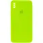Чехол Epik Silicone Case Square Full Camera Protective AA для Apple iPhone X/XS 5.8 Салатовый/Neon green - миниатюра 1