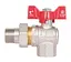 Кран шаровой Thermo Alliance "Американка" Standart 1/2" ВН угловой, PN40, бабочка SD222W15 - миниатюра 2